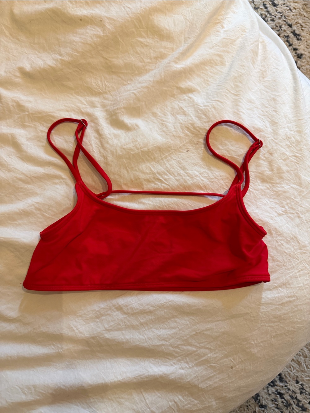 Red bikini top size Small